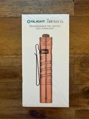 Olight i5R EOS Cu Copper Limited Edition Rechargeable EDC Flashlight NEW Sealed